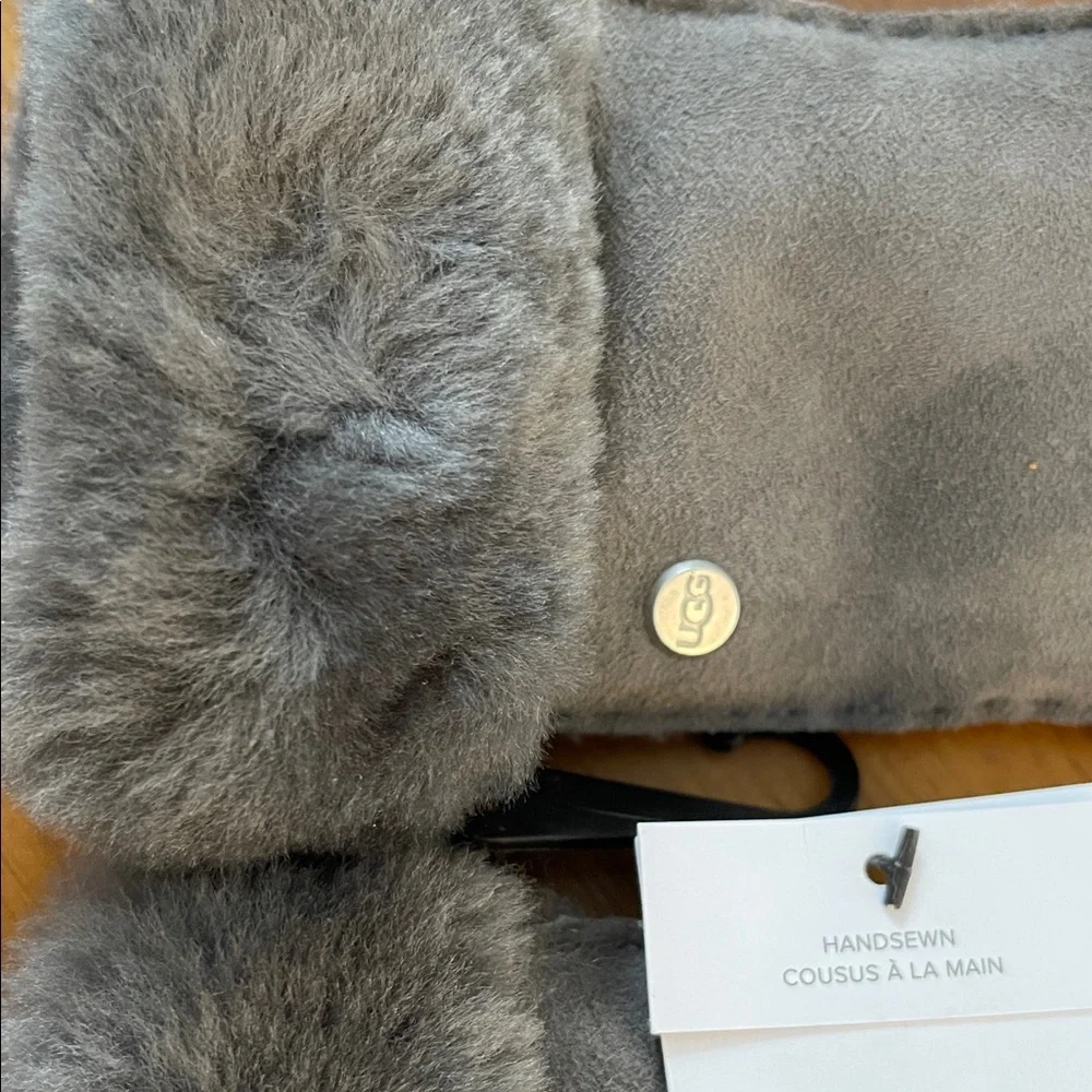 UGG Charcoal Shearling Slippers